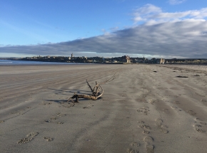 St Andrews from the West Sands Beach