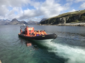 Option of a Rib boat trip on Skye (weather dependent!)