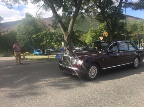 Royal Family on their way to the Braemar Gathering