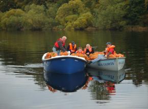 collecting island apples for the Cairn O Mhor winery