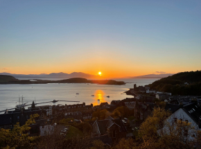 Sunset from Oban on the beautiful west coast of Scotland 