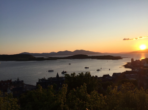 Oban sunset looking towards Mull