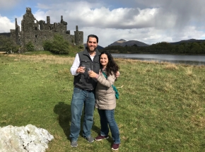 A wee dram at Kilchurn Castle