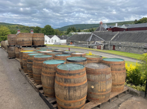 Casks at the Glenfiddich